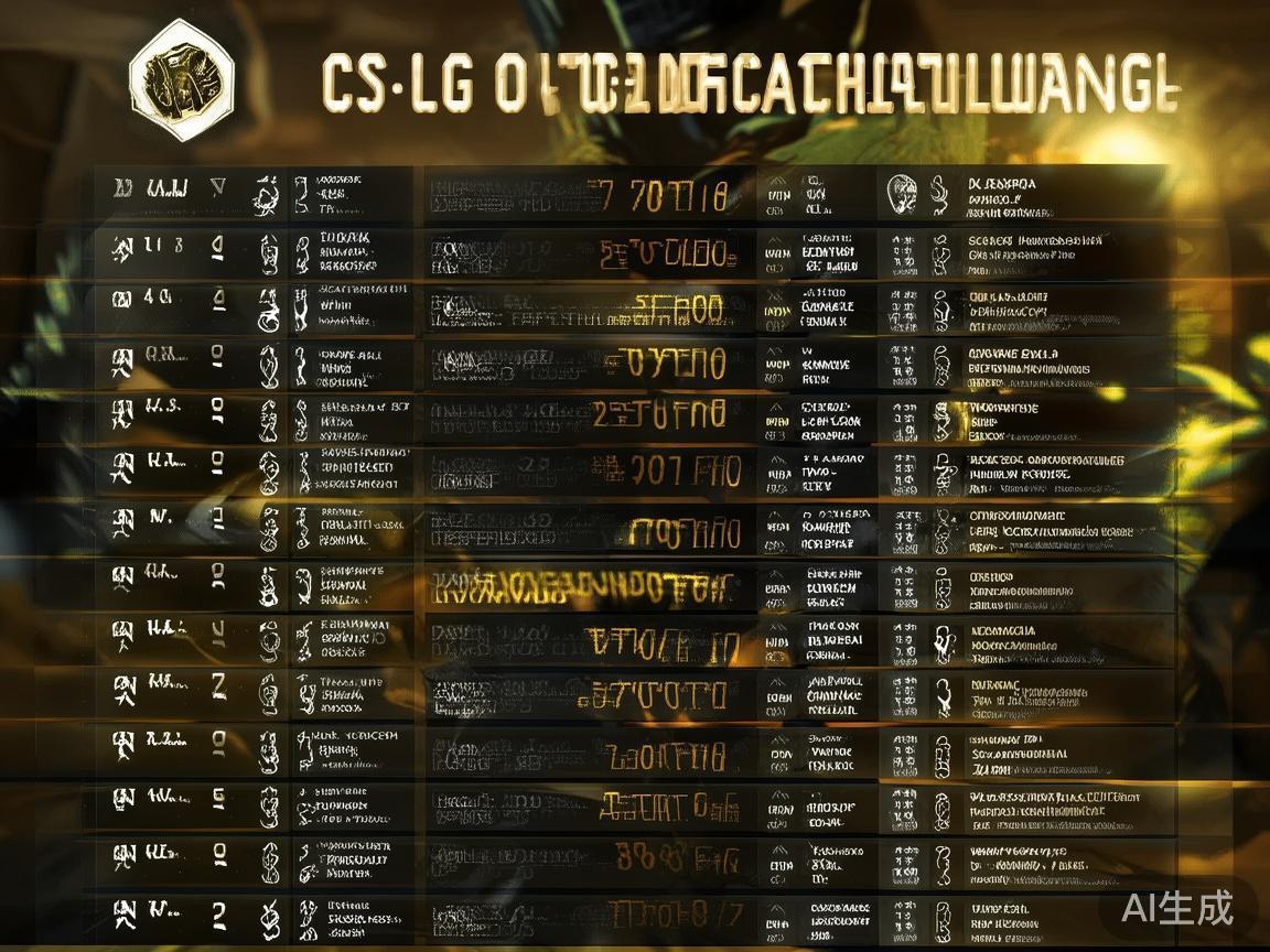 最新CS竞猜挑战排行榜全名单 一览你的排名是否能够晋升! 想要快速了解自己在排行榜中的位置?只需登录官方平台